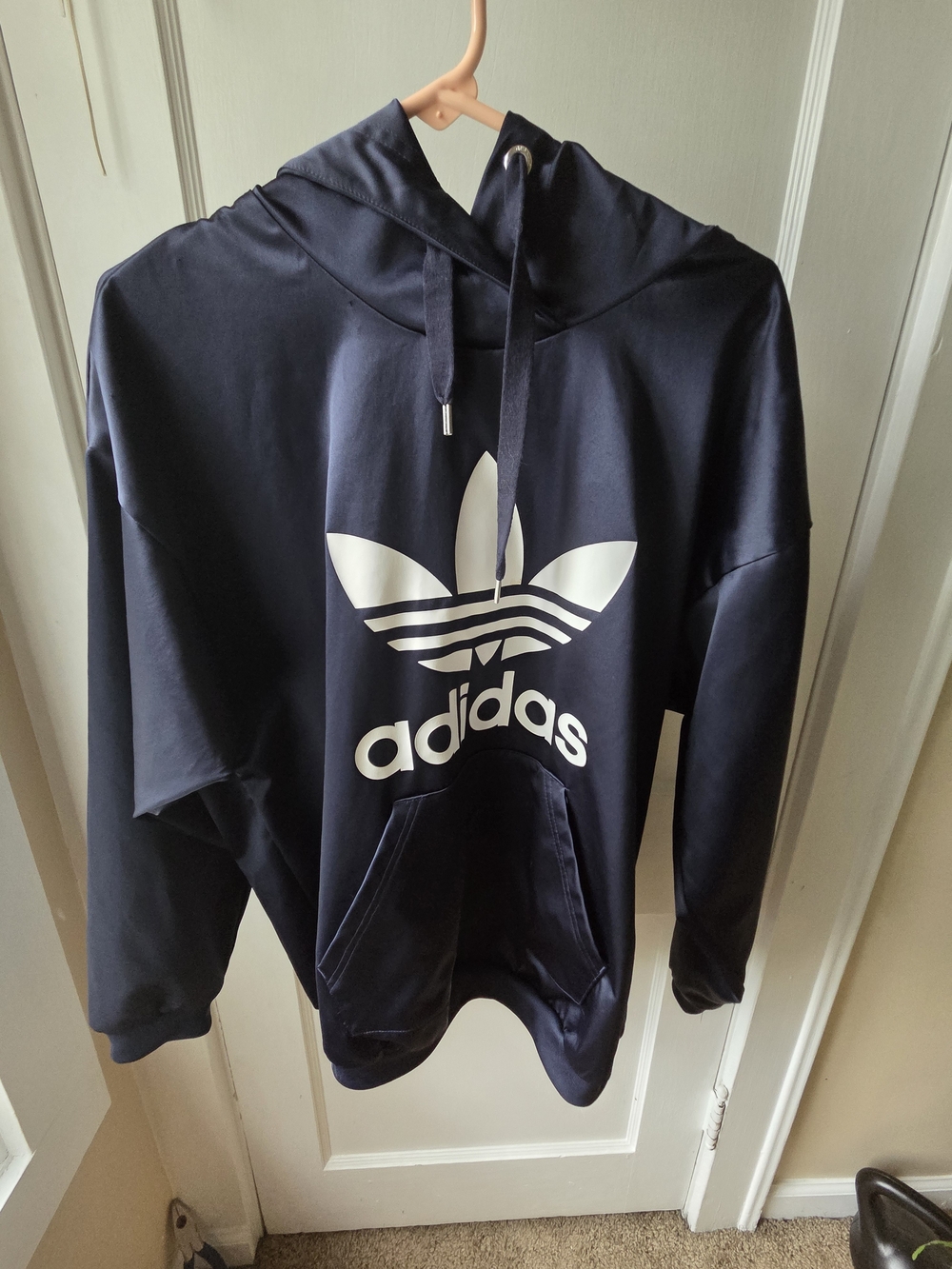 Adidas Navy Trefoil Hoodie